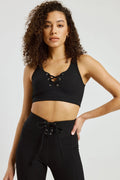 Soutien-gorge de football côtelé