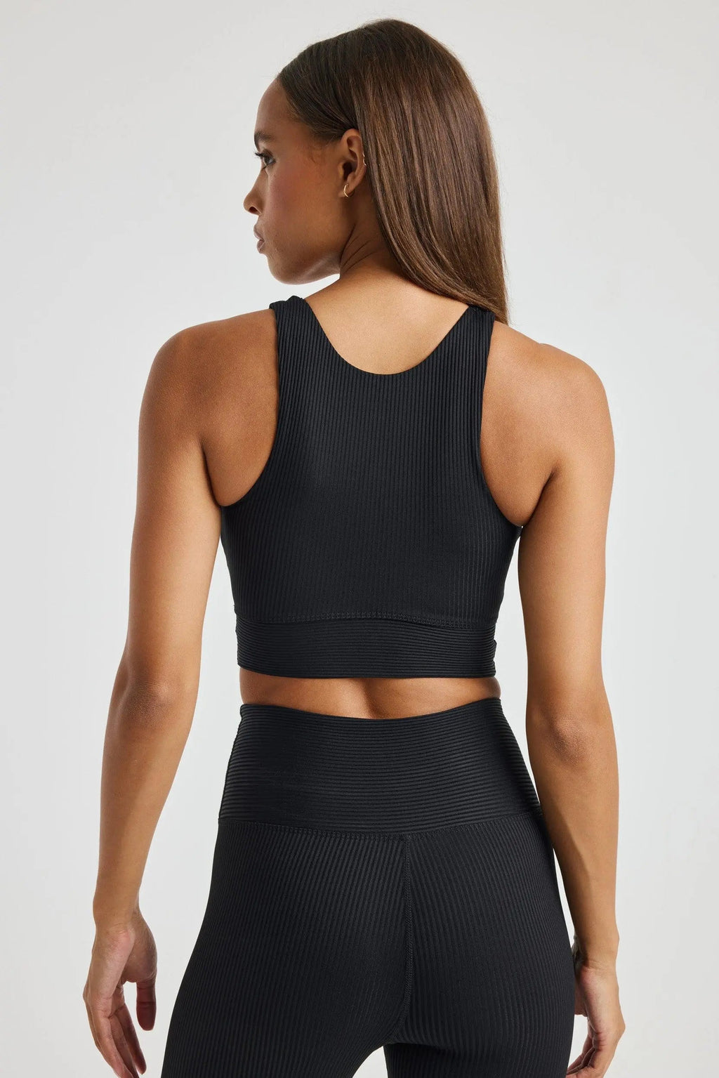 Soutien-gorge côtelé de sport