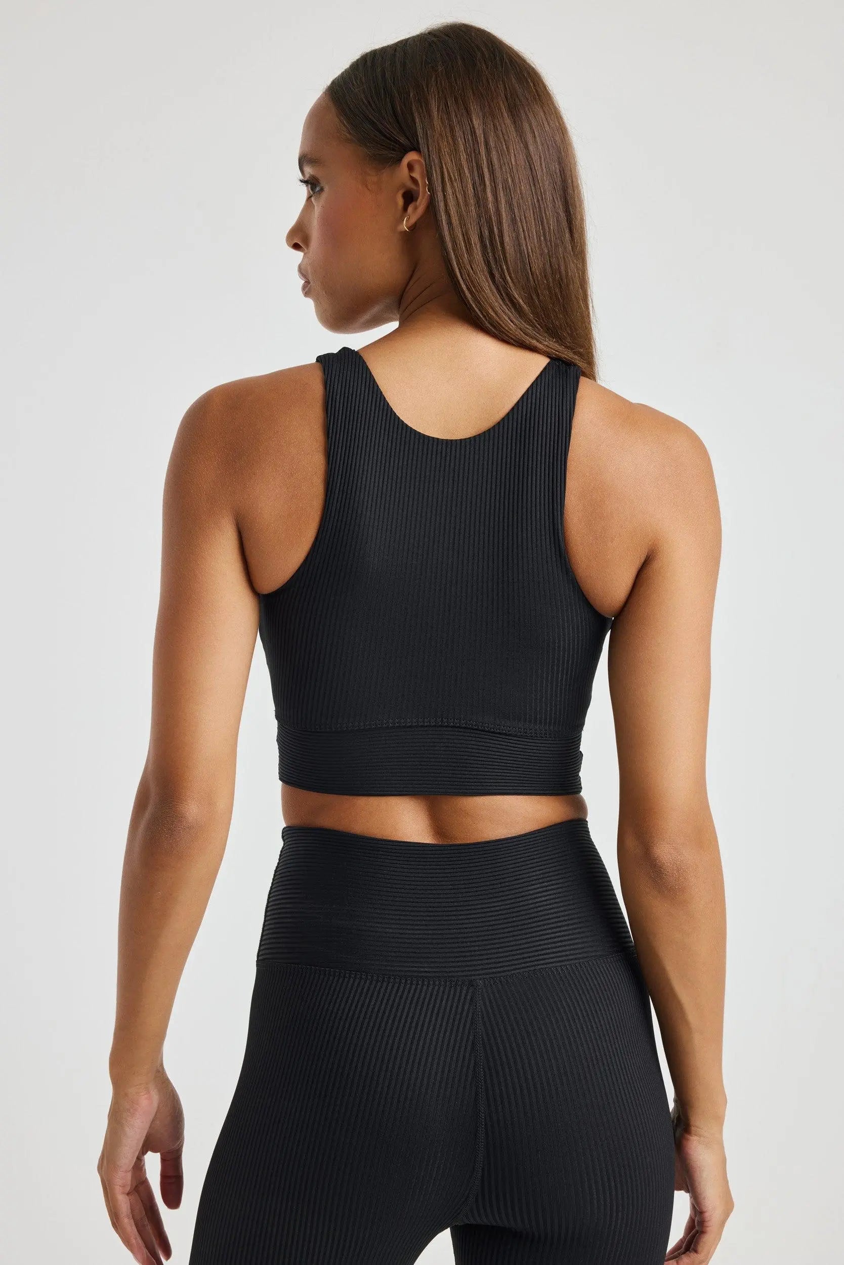 Soutien-gorge côtelé de sport
