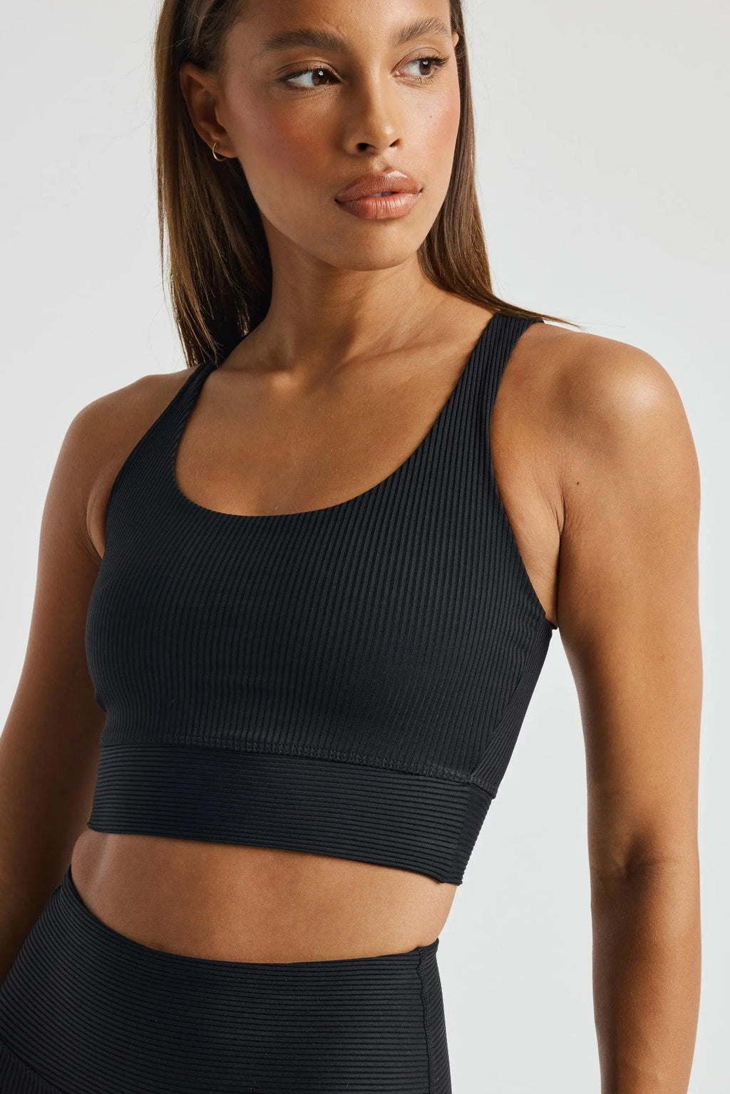 Soutien-gorge côtelé de sport