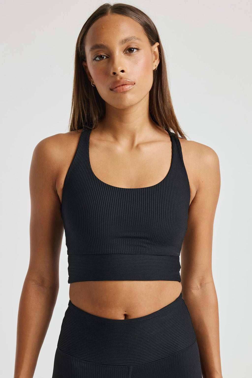 Soutien-gorge côtelé de sport