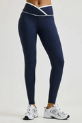 Legging côtelé bicolore