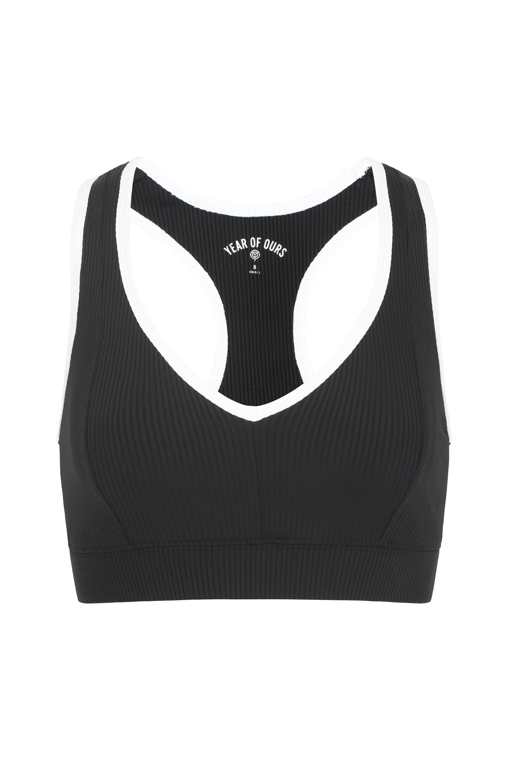 Soutien-gorge en V côtelé