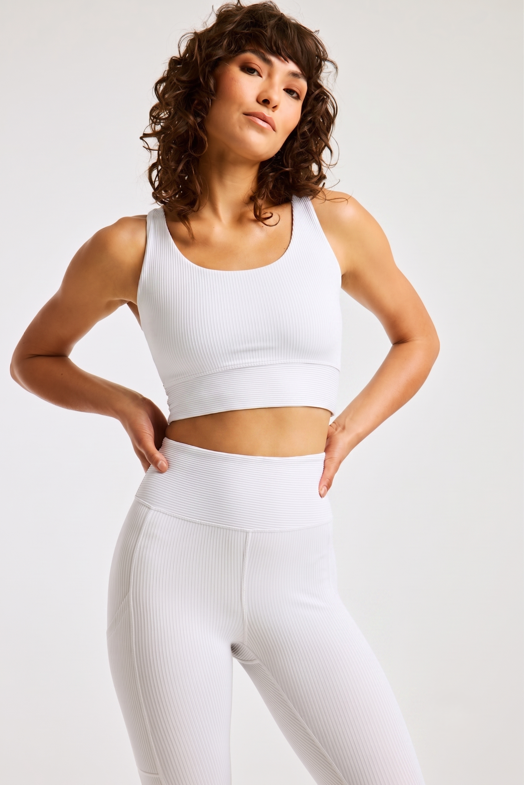 Soutien-gorge de sport côtelé